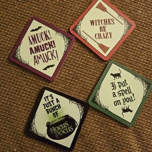 Halloween Themed Coasters Set